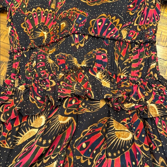 FARM Rio Butterfly Sky Tiered Maxi Dress NWT Small - Picture 12 of 16